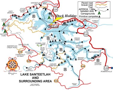 Lake Santeetlah – Dock Holiday House a Lake Santeetlah Vacation Rental